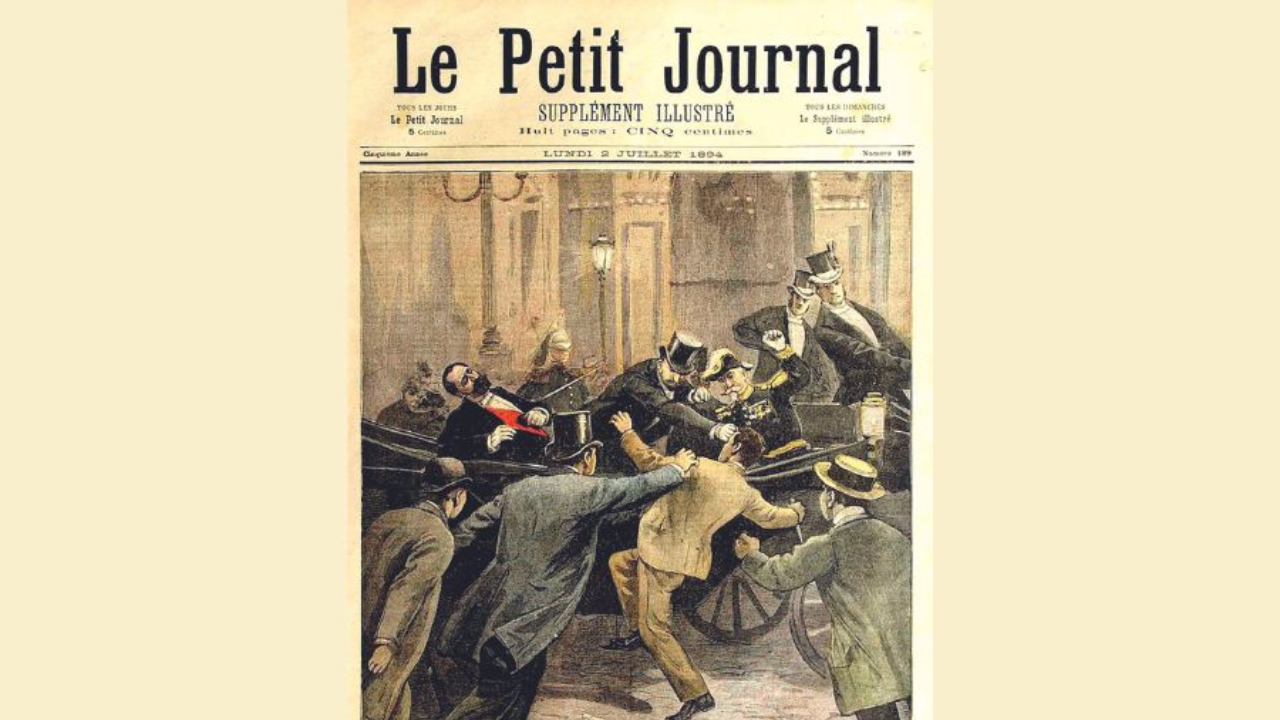 7 facts sur la Tour de Fourvière -  Assassinat de Sadi Carnot