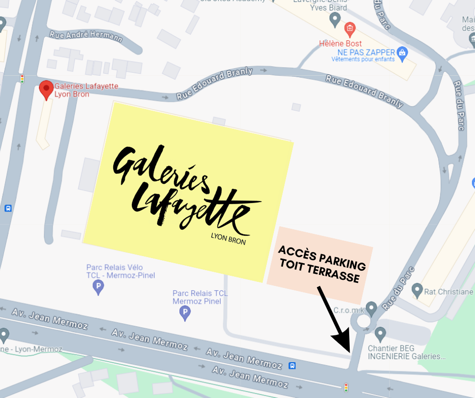 Plan d'accès - Galeries Lafayette Bron