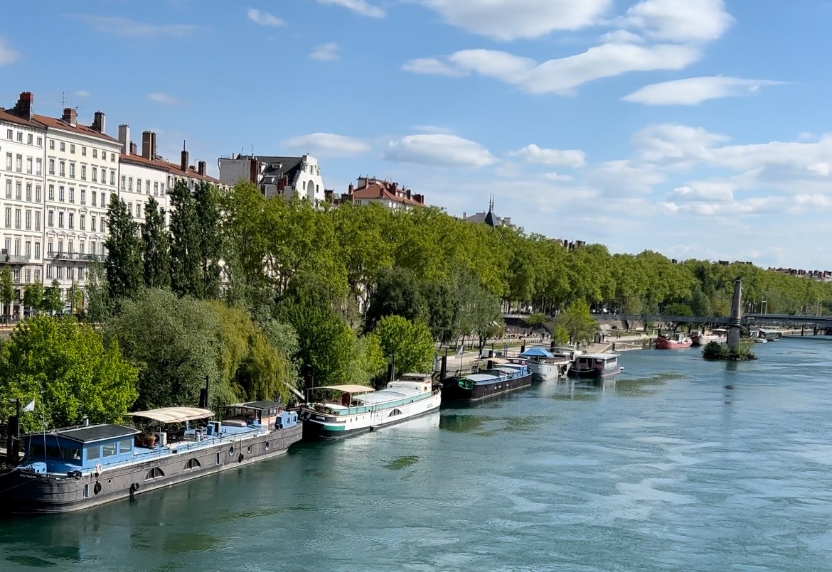 Les péniches de Lyon