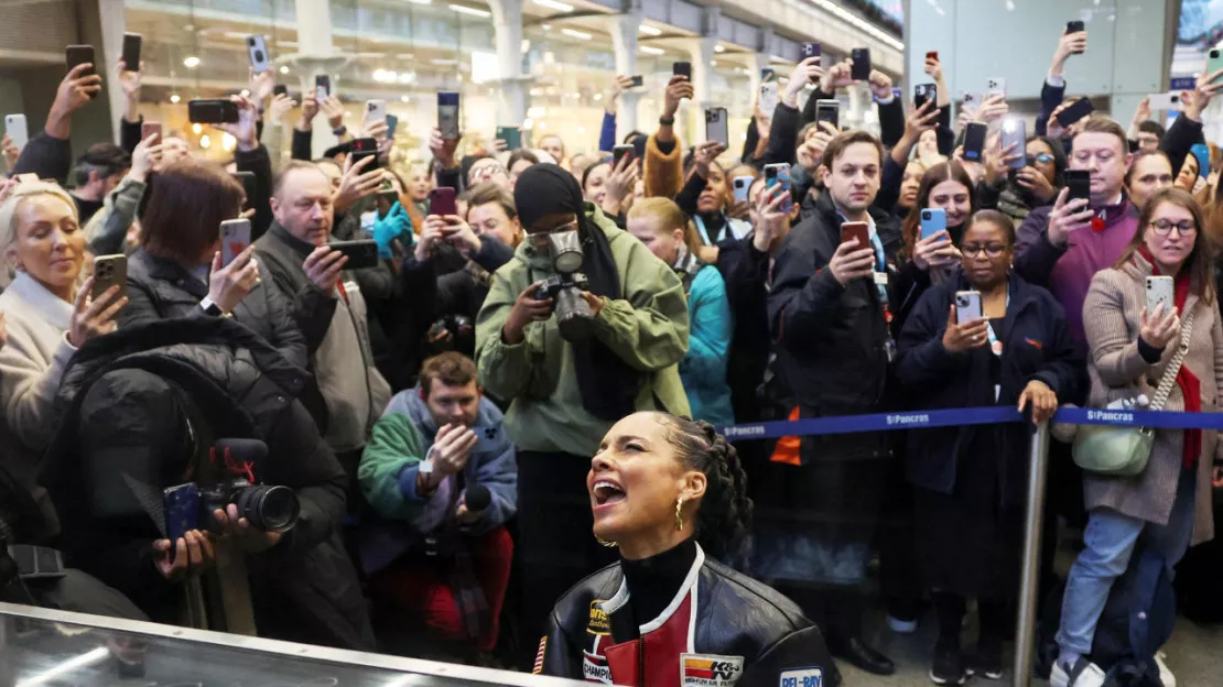 Alicia Keys en concert dans une gare de Londres !