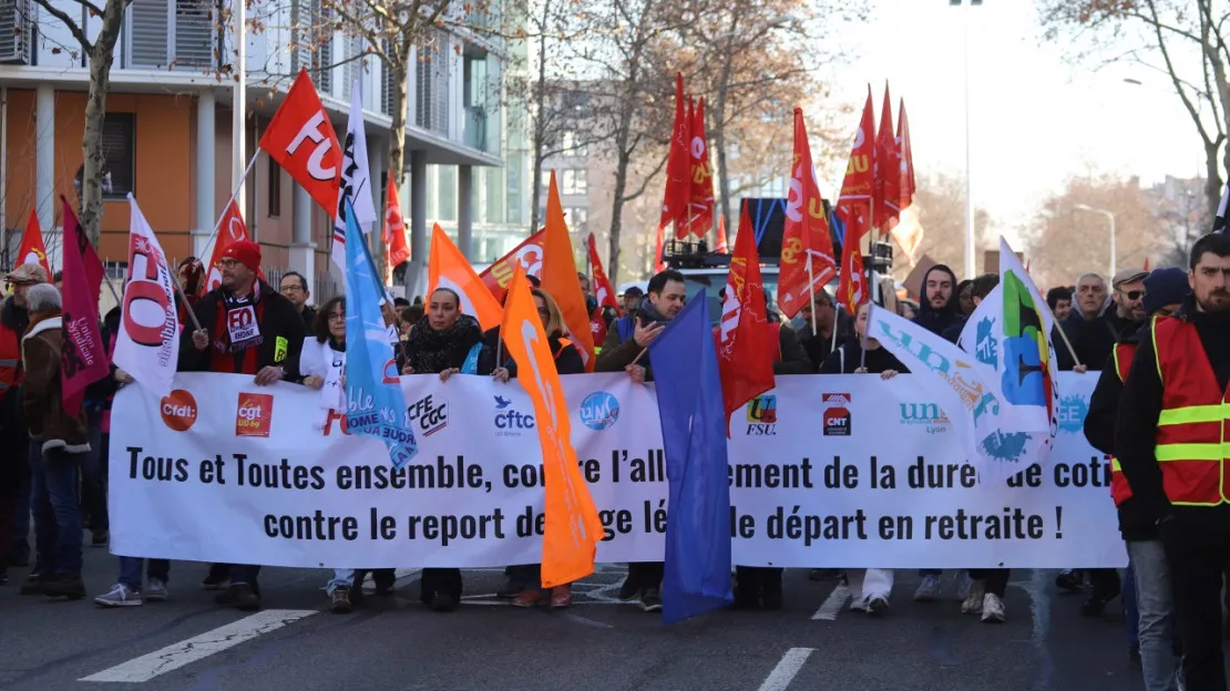 Manifestation contre la réforme des retraites : la mobilisation en baisse à Lyon