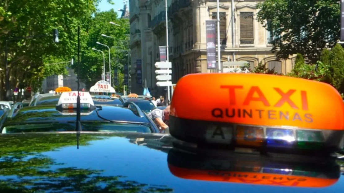 Opération escargot des taxis lyonnais ce lundi