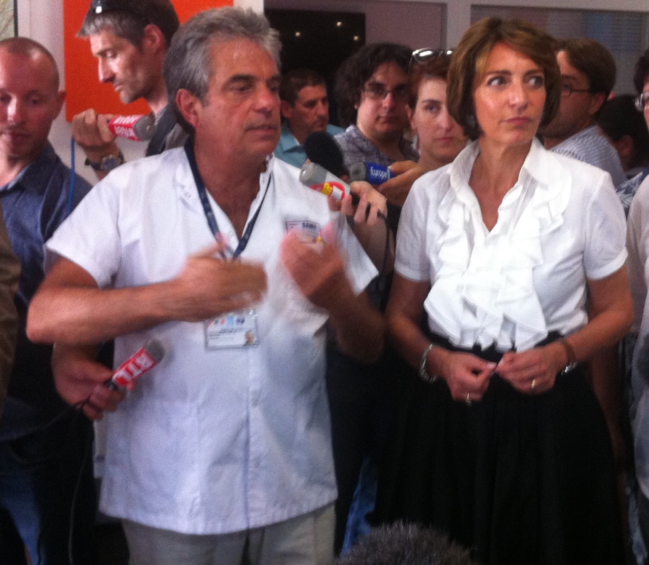 Canicule : Marisol Touraine au chevet du SAMU &agrave; Lyon