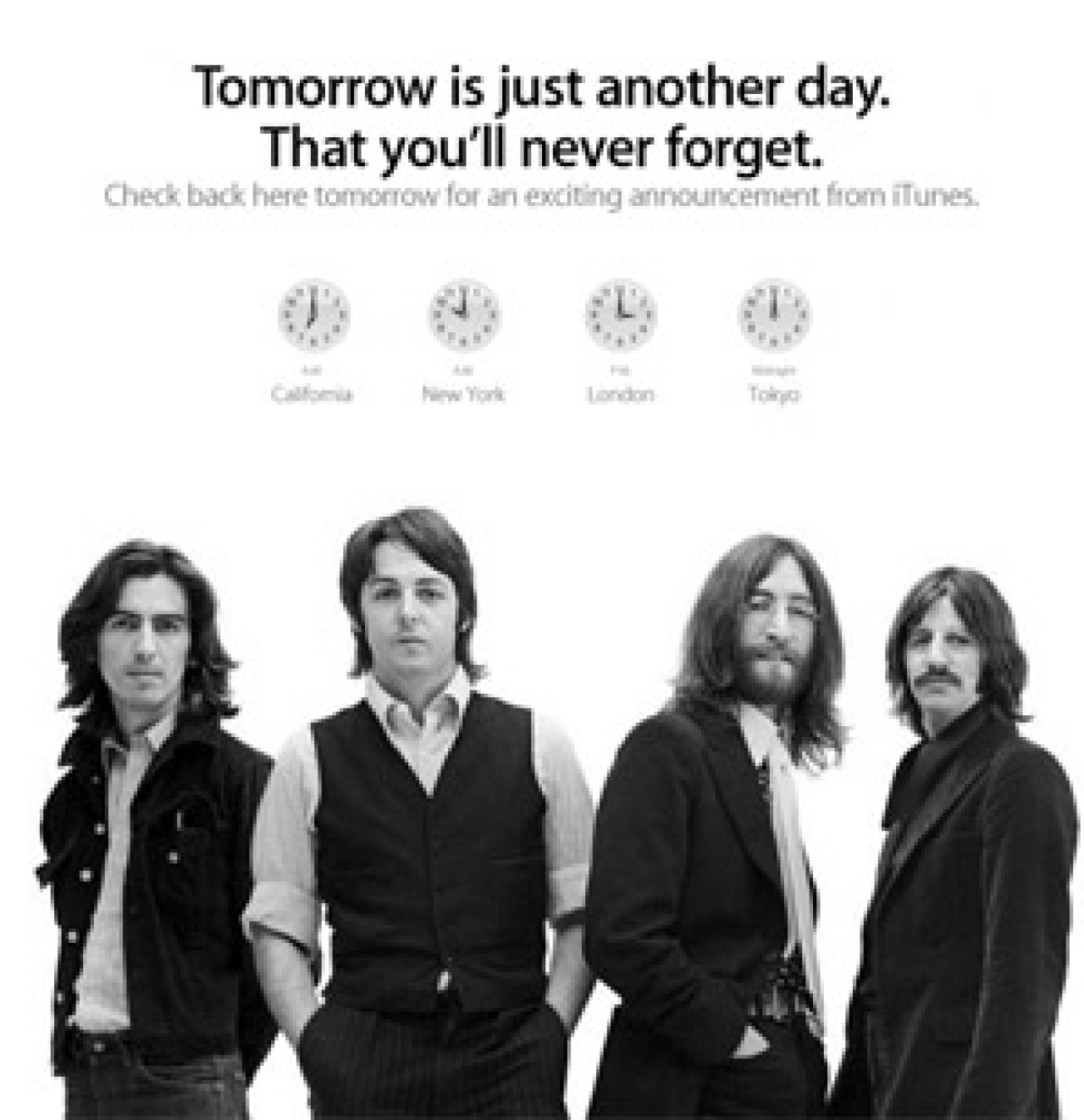 Les Beatles sur itunes