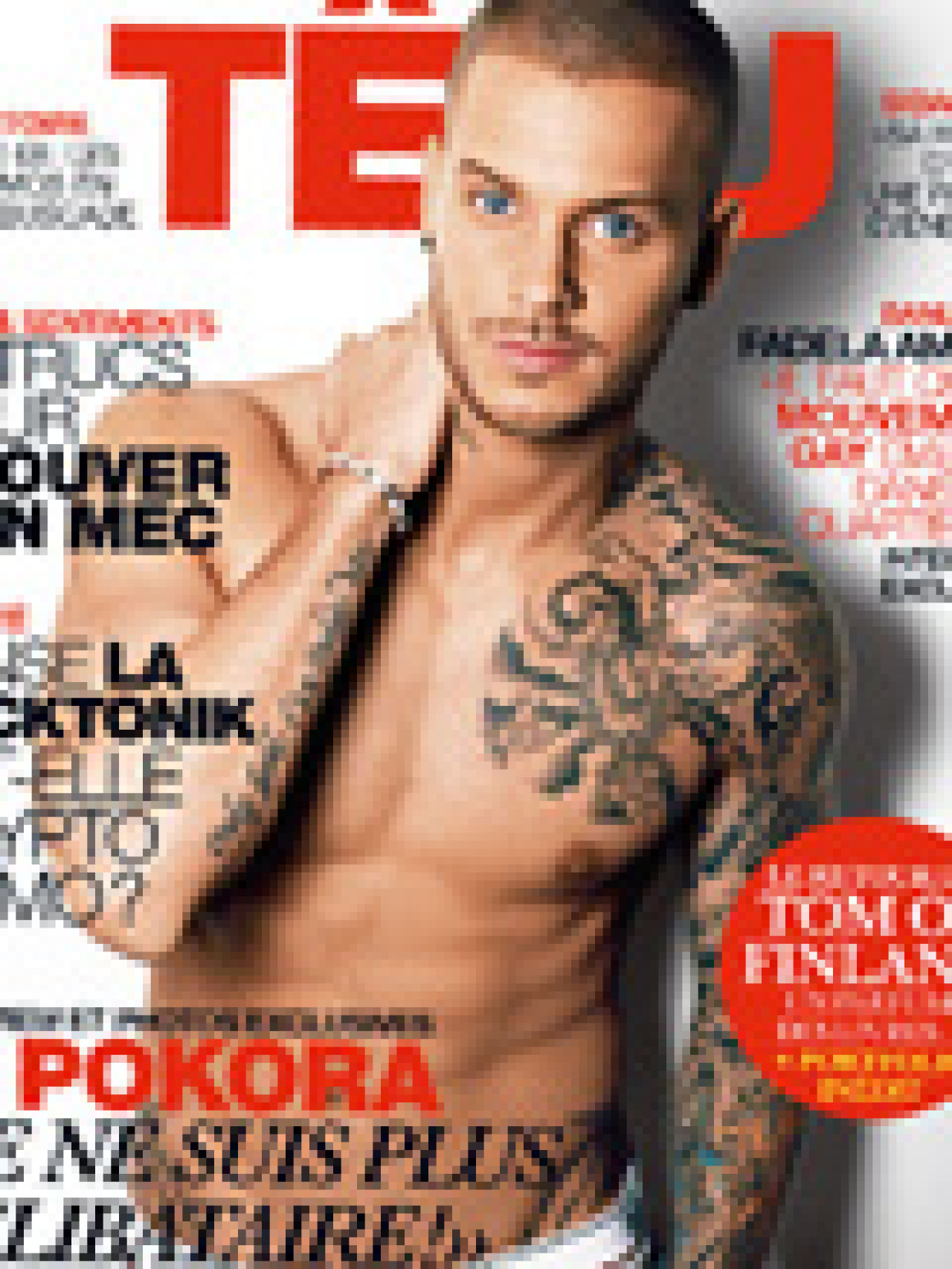 M Pokora pose pour le magazine gay et lesbien