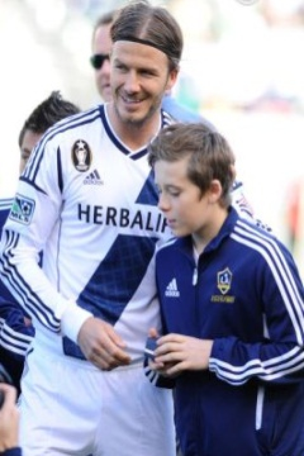 David Beckham entouré de ses fils... David Beckham entouré de ses fils...