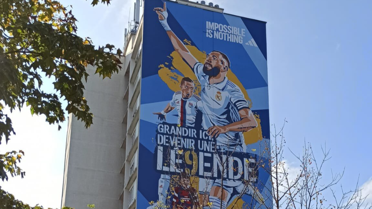 La fresque de Karim Benzema dévoilée à Bron ! La fresque de Karim Benzema dévoilée à Bron !