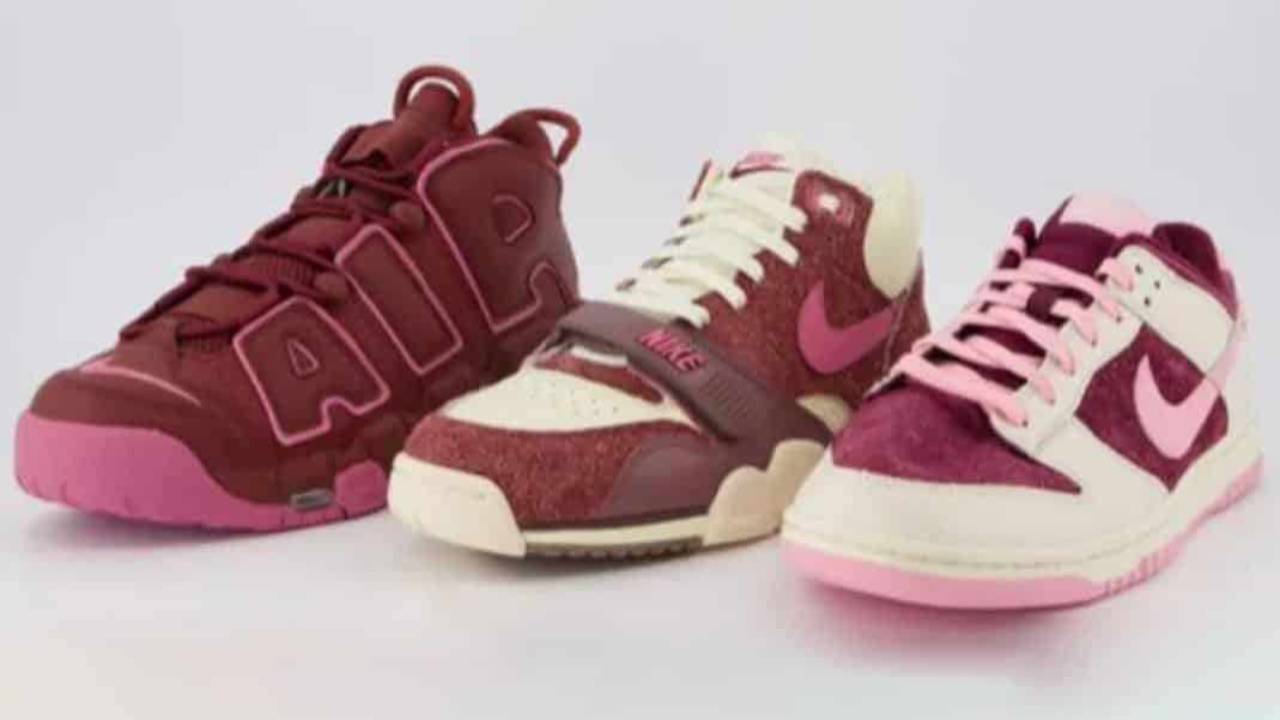 La marque Nike d&eacute;voile ses paires de sneakers sp&eacute;cialement con&ccedil;ues pour la Saint-Valentin !