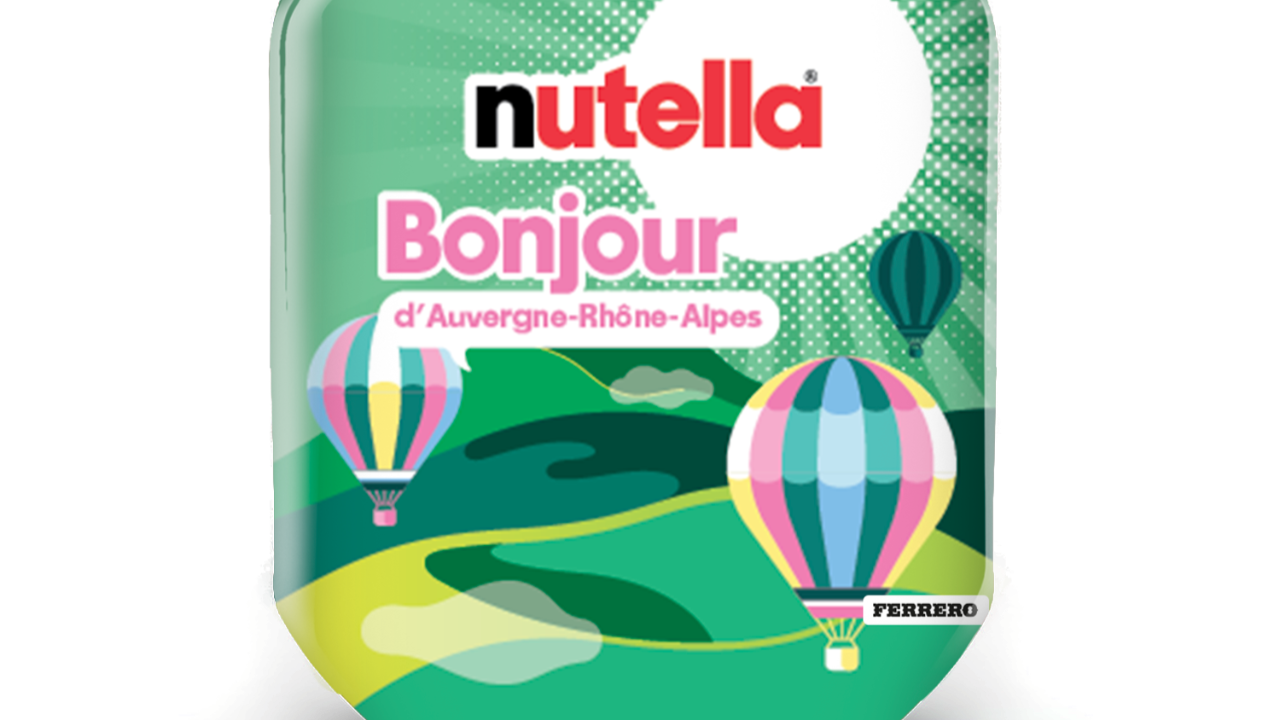 Nutella met l&rsquo;Auvergne-Rh&ocirc;ne-Alpes &agrave; l&rsquo;honneur avec une &eacute;dition collector