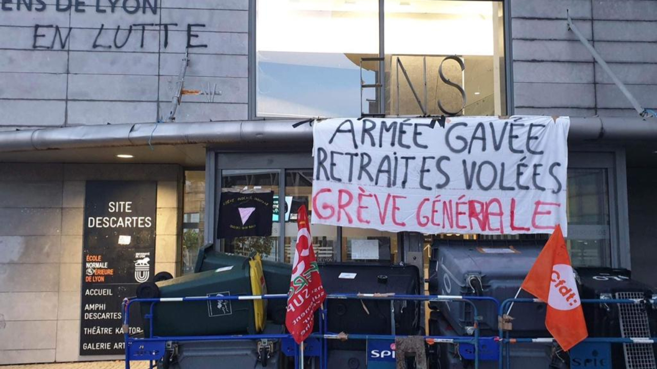 R&eacute;forme des retraites : plusieurs campus bloqu&eacute;s ce jeudi &agrave; Lyon avant une nouvelle manifestation