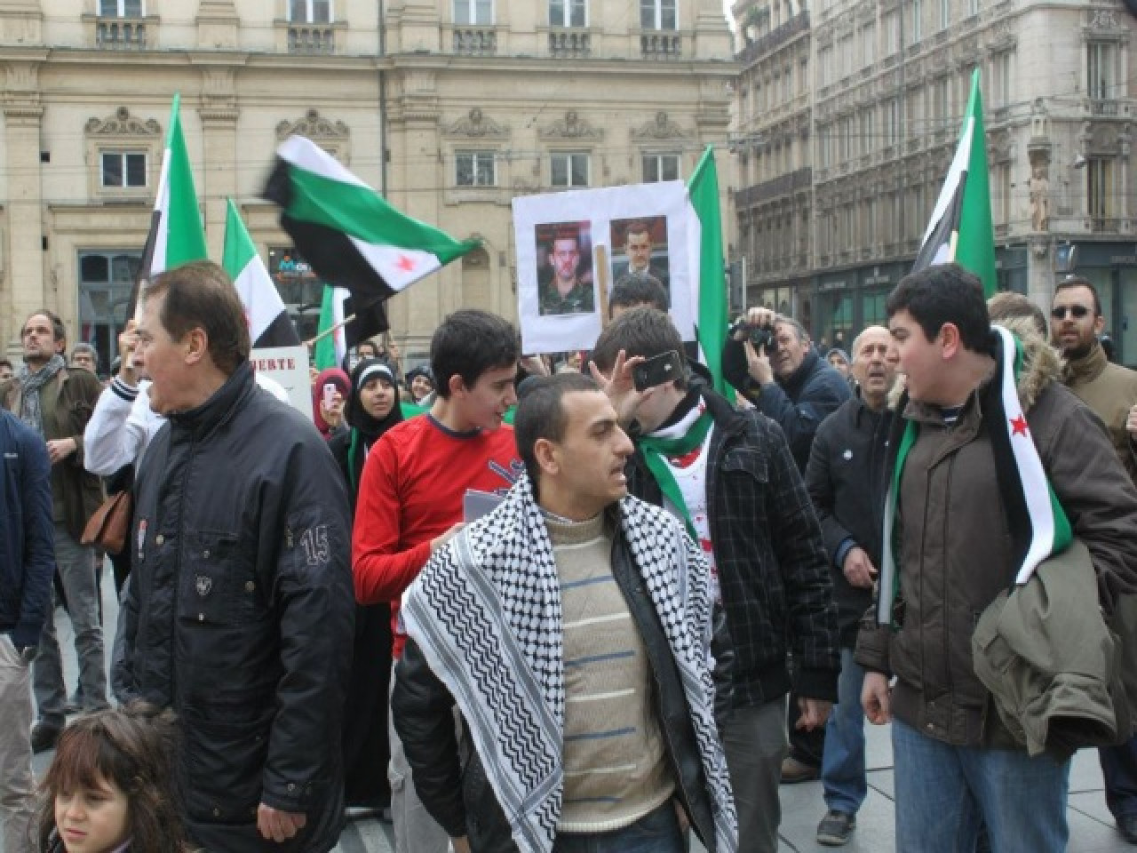 Les Syriens de Lyon attendent 2000 manifestants samedi Les Syriens de Lyon attendent 2000 manifestants samedi