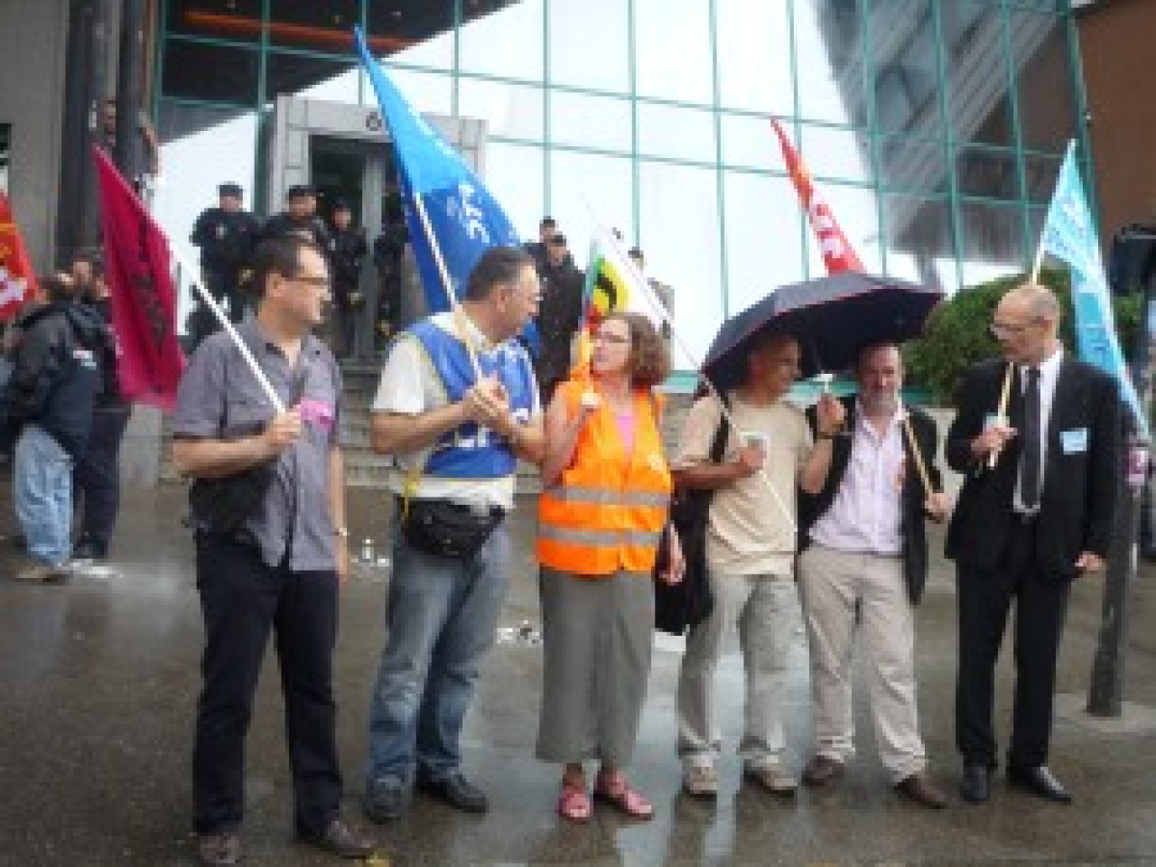 Les salari&eacute;s lyonnais de France Telecom sont dans la rue