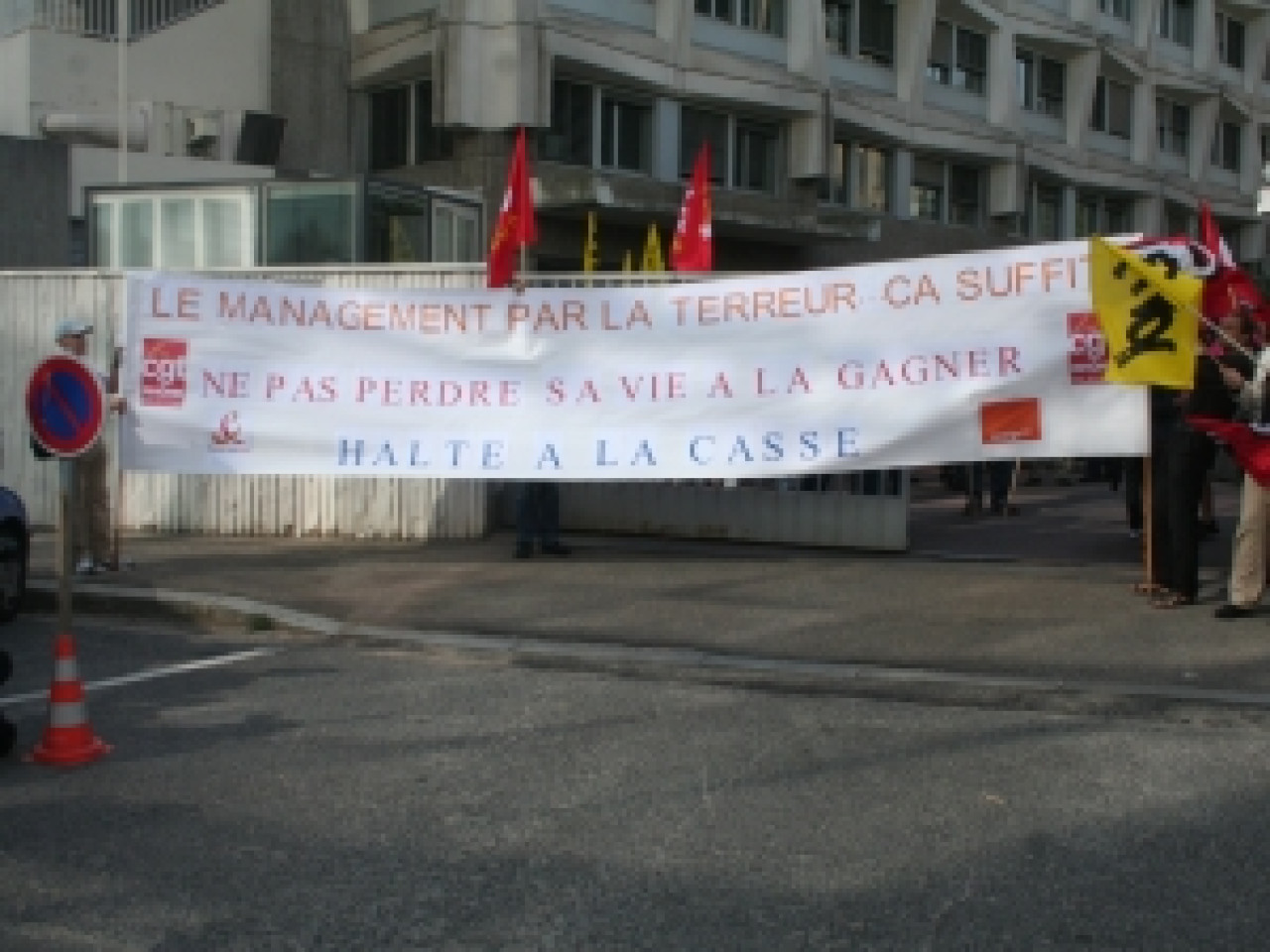 Mobilisation des employ&eacute;s de France Telecom &agrave; Lyon