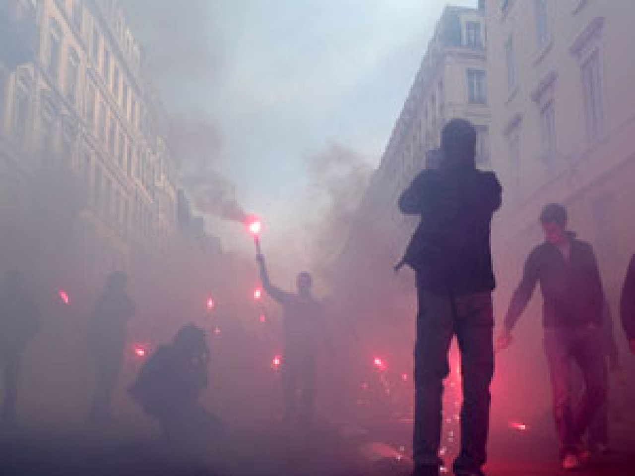 Nouvelle action symbolique des étudiants lyonnais Nouvelle action symbolique des étudiants lyonnais