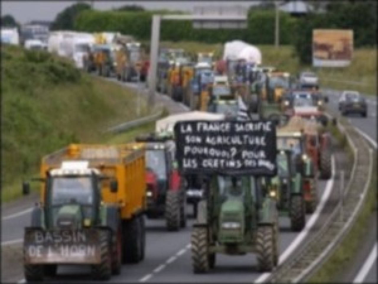 Nouvelle mobilisation pour protester contre la baisse du prix du lait