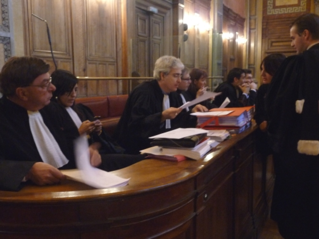 Un rassemblement des avocats du barreau de Lyon