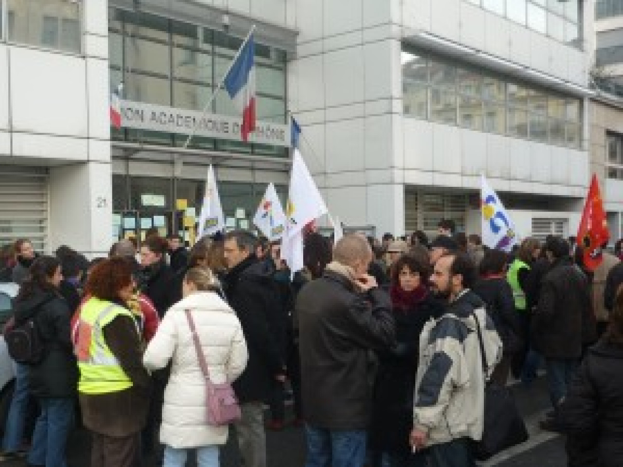 Une manifestation spontan&eacute;e des lyc&eacute;ens jeudi matin