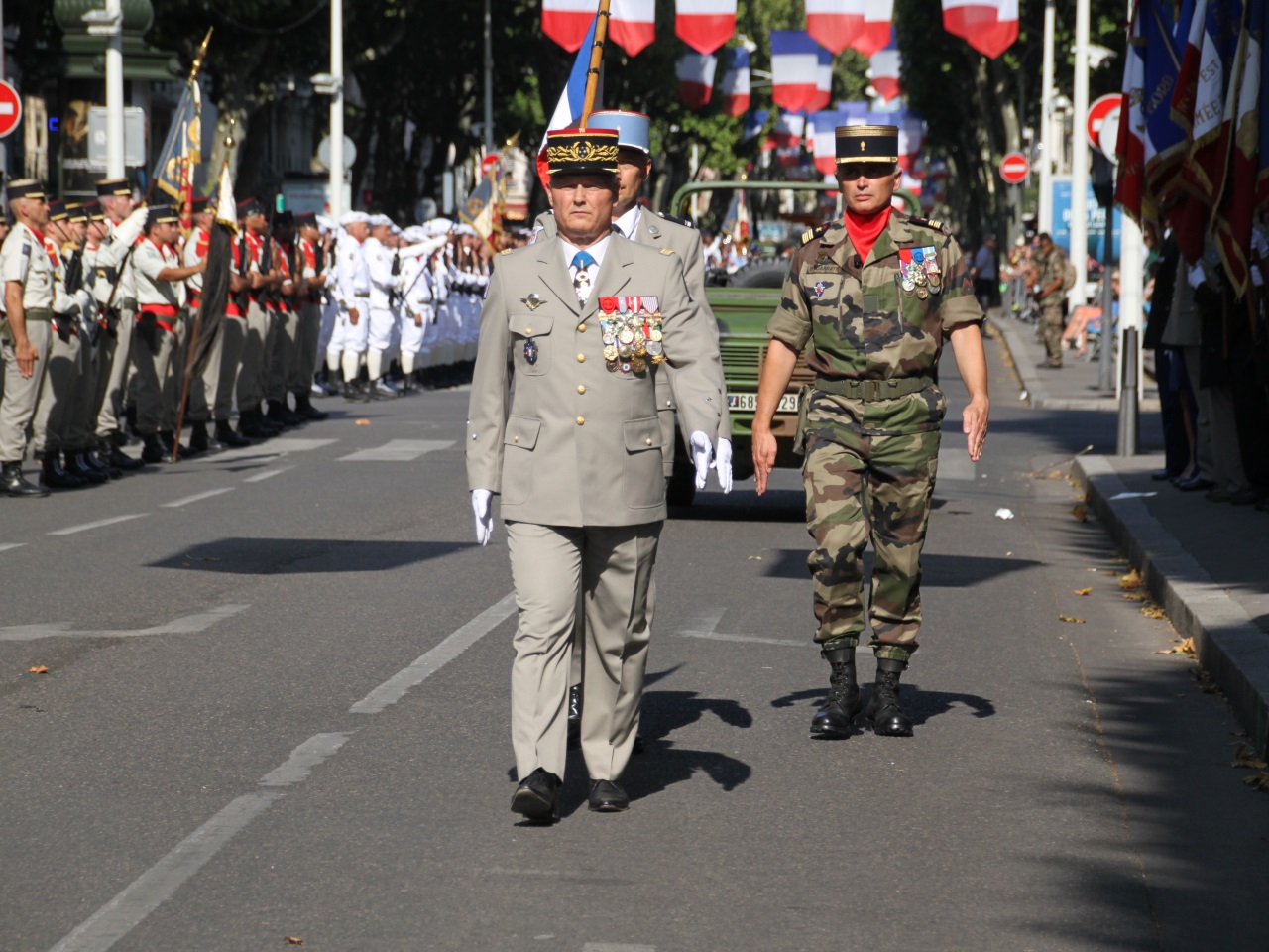 Plus de 2000 personnes au défilé militaire du 14 juillet à Lyon Plus de 2000 personnes au défilé militaire du 14 juillet à Lyon