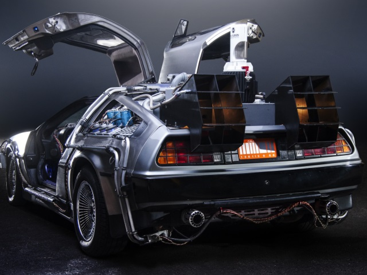 La DeLoran de Retour vers le Futur exposée au musée des Confluences La DeLoran de Retour vers le Futur exposée au musée des Confluences