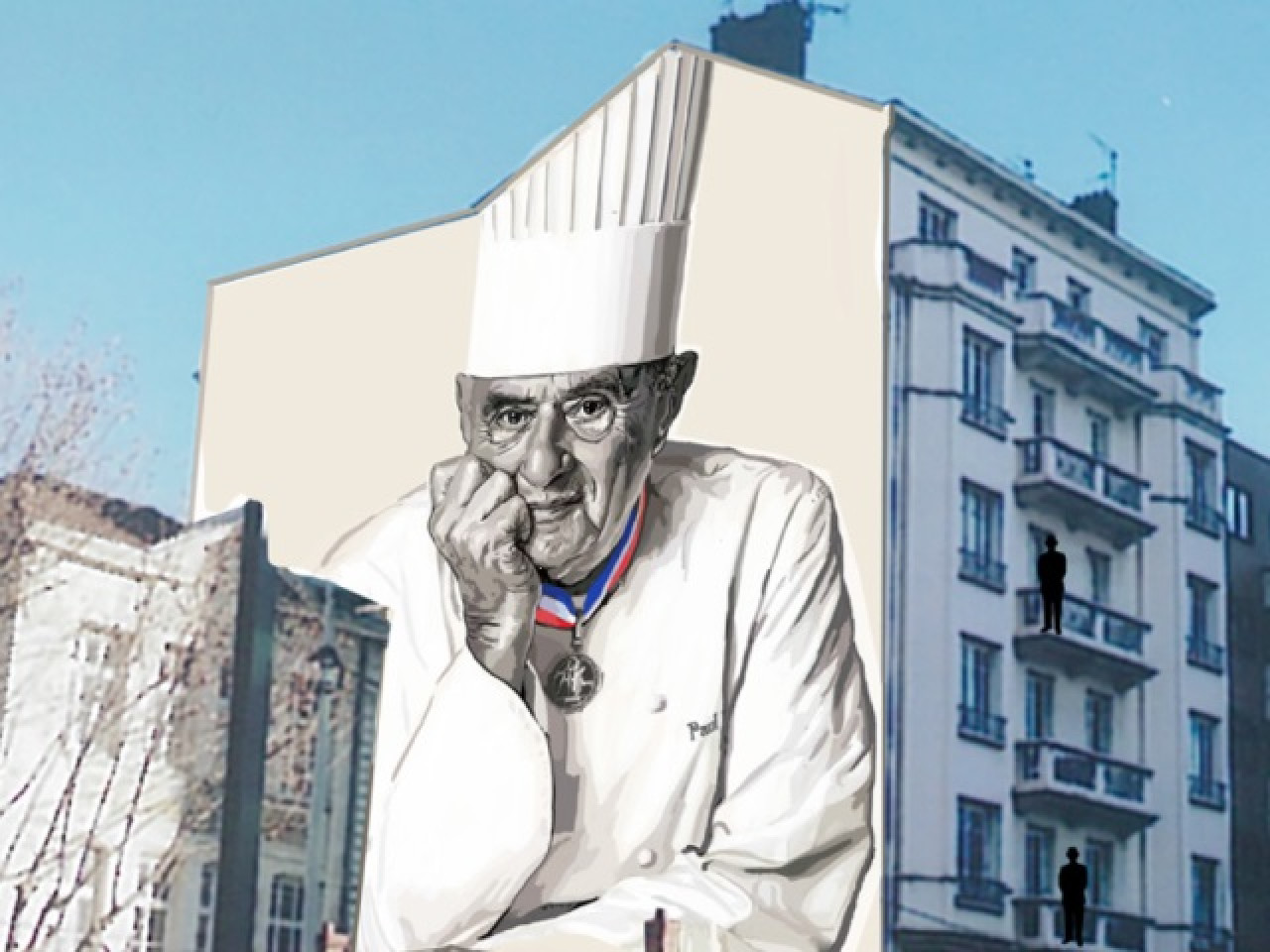 Lyon : une fresque vid&eacute;o et lumi&egrave;res pour rendre hommage &agrave; Paul Bocuse