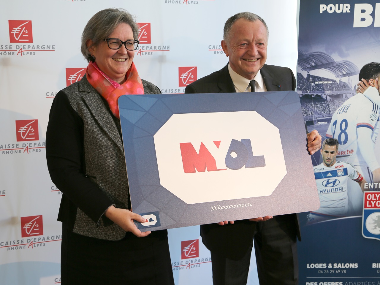 Signature d&rsquo;un partenariat entre l&rsquo;OL et la Caisse d&rsquo;&eacute;pargne Rh&ocirc;ne-Alpes