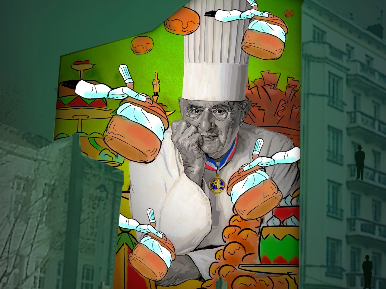 Lyon : la fresque hommage à Paul Bocuse s'illuminera ce lundi Lyon : la fresque hommage à Paul Bocuse s'illuminera ce lundi