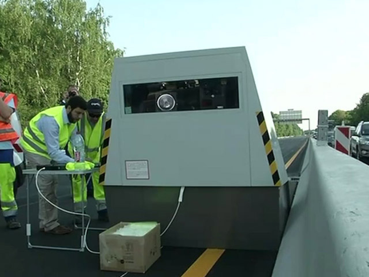 Un radar chantier installé sur l’A6 dans le Rhône Un radar chantier installé sur l’A6 dans le Rhône