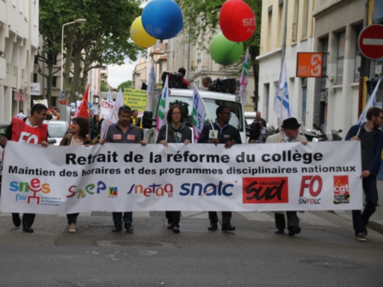 Lyon : nouvelle manifestation des profs jeudi contre la réforme du collège Lyon : nouvelle manifestation des profs jeudi contre la réforme du collège