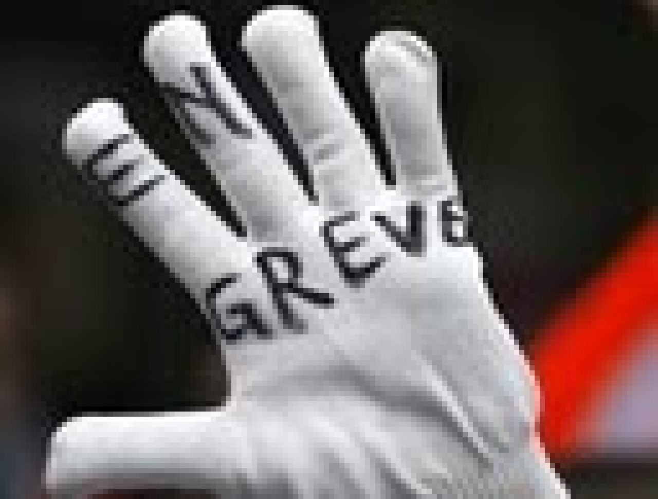 Les éboueurs en grève Les éboueurs en grève