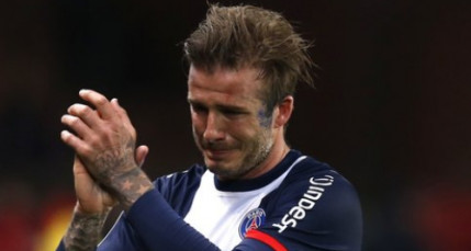 David Beckham en larmes ! David Beckham en larmes !