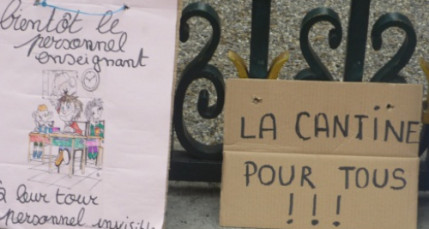 Fin de la grève des cantines à Lyon Fin de la grève des cantines à Lyon