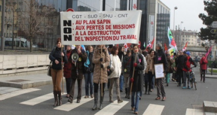 Les inspecteurs du travail manifestent à Lyon ce lundi Les inspecteurs du travail manifestent à Lyon ce lundi