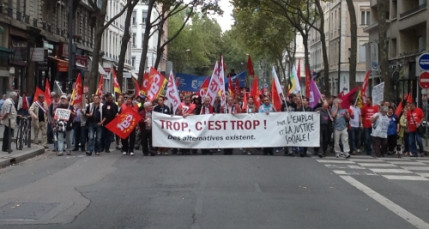 Retraites et emploi : entre 4300 et 8500 personnes dans la rue &agrave; Lyon