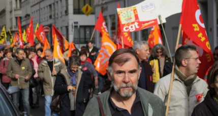 Lyon: manifestation des salari&eacute;s d'Areva