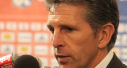 Claude Puel blessé au nez Claude Puel blessé au nez