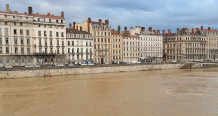 La Saône à Lyon en vigilance jaune La Saône à Lyon en vigilance jaune