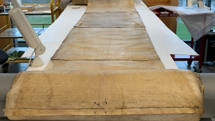 &Agrave; Lyon, un rouleau m&eacute;di&eacute;val g&eacute;ant enfin visible