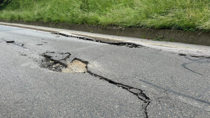 Fortes pluies à Lyon :  la Montée de la Boucle fermée à la circulation pour au moins trois semaines