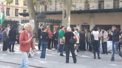 Lyon : le rassemblement pour Gaza a peu mobilis&eacute; samedi apr&egrave;s-midi