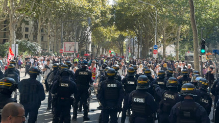 Grève du 18 septembre : deux blessés à Lyon en marge de la manifestation Grève du 18 septembre : deux blessés à Lyon en marge de la manifestation