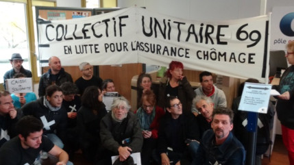 Lyon : le collectif unitaire 69 investit un P&ocirc;le Emploi