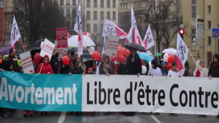 Lyon : la "marche pour la vie" a réuni près de 900 personnes Lyon : la "marche pour la vie" a réuni près de 900 personnes
