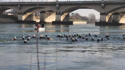 Top départ ce dimanche de la "Traversée de Lyon à la nage avec palmes" Top départ ce dimanche de la "Traversée de Lyon à la nage avec palmes"