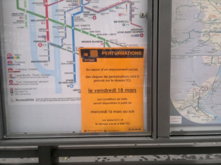 De tr&egrave;s l&eacute;g&egrave;res difficult&eacute;s de circulation sur le r&eacute;seau TCL ce vendredi