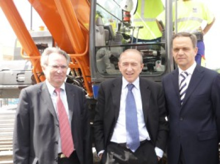 Le coup d’envoi du chantier du prolongement de la ligne B du métro est donné Le coup d’envoi du chantier du prolongement de la ligne B du métro est donné