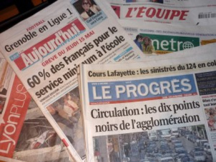 Les journalistes du Progr&egrave;s en gr&egrave;ve