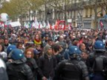 Les &eacute;tudiants ont fait du bruit dans les rues de Lyon ce matin