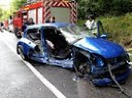 Un grave accident de la circulation sur la route départementale 8 à Tarare Un grave accident de la circulation sur la route départementale 8 à Tarare