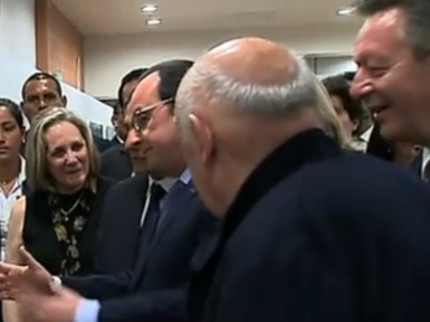 Le rire de fayot de Braillard qui passe mal auprès de Hollande - VIDEO Le rire de fayot de Braillard qui passe mal auprès de Hollande - VIDEO