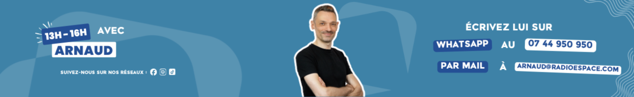 Ecouter 13h - 16h Arnaud sur Espace en direct